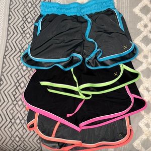 X Version small and extra small exercise shorts BUNDLE